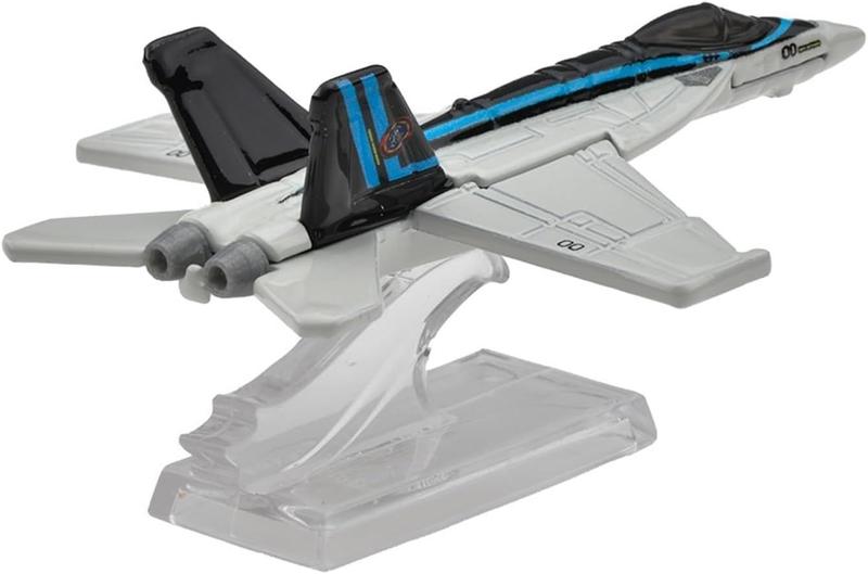 Brinquedo de avião Hot Wheels F/A-18E Super Hornet em escala 1:64